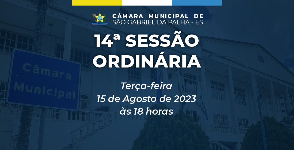 14ª Sessão Ordinária de 2023