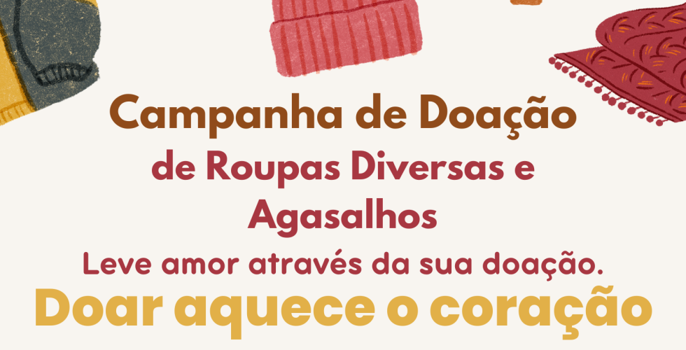 Campanha de doação de roupas e agasalhos